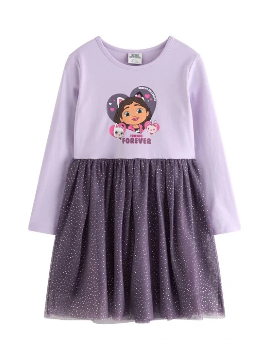 Foto van product Lindex Jurk 'Gabbys dol' lavendel / braam / pink / wit
