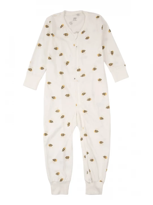 Foto van product Lindex Nachtkledij 'Bumblebee' crème / curry / zwart / offwhite