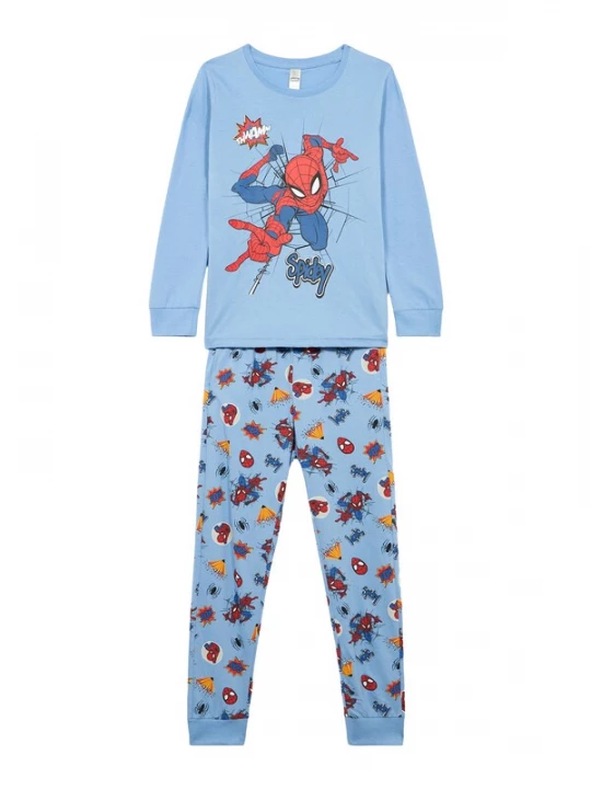 Foto van product Lindex Nachtkledij 'Spiderman' blauw / lichtblauw / rood / zwart