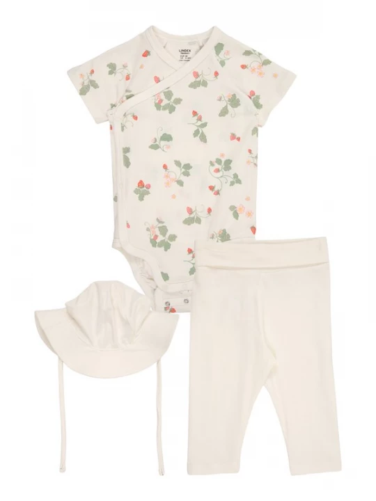Foto van product Lindex Set groen / rood / wolwit