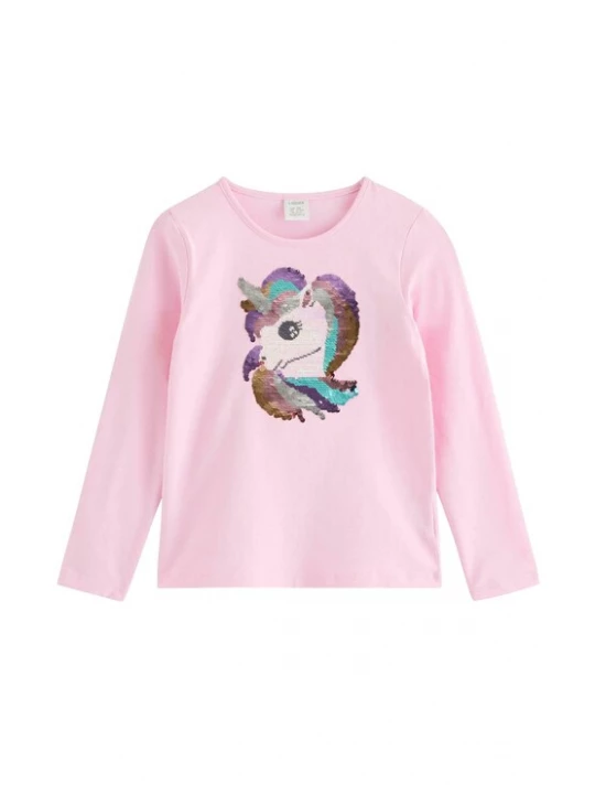 Foto van product Lindex Shirt aqua / donkerlila / rosa / zwart