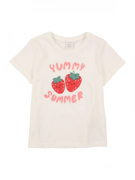 Foto van product Lindex Shirt groen / koraal / rood / wolwit