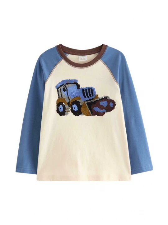 Foto van product Lindex Shirt lichtbeige / opaal / donkerbruin / zwart