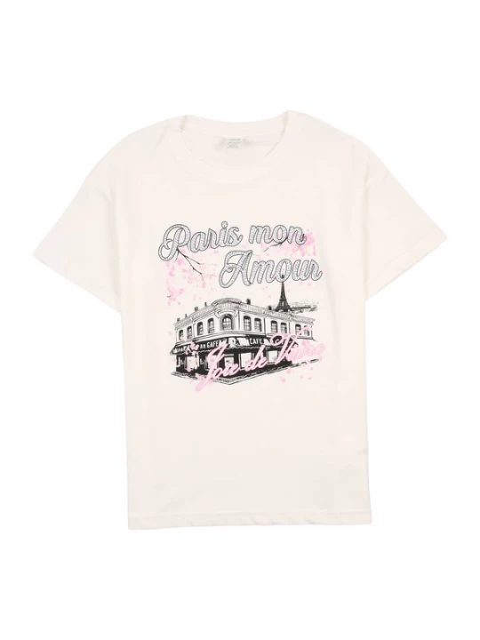 Foto van product Lindex Shirt rosa / zwart / wit