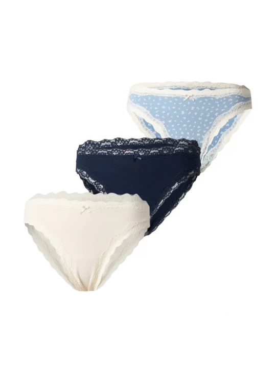 Foto van product Lindex String crème / navy / lichtblauw