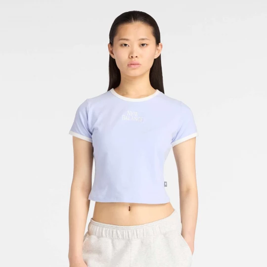 Foto van product Linear Heritage Ringer T-Shirt New Balance blauw