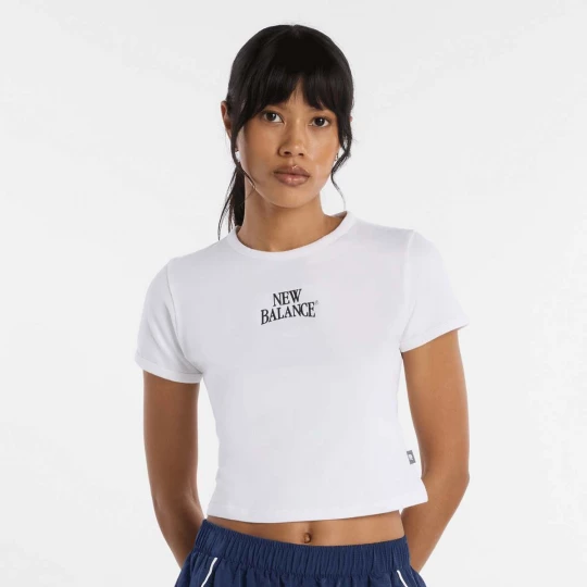 Foto van product Linear Heritage Ringer T-Shirt New Balance wit