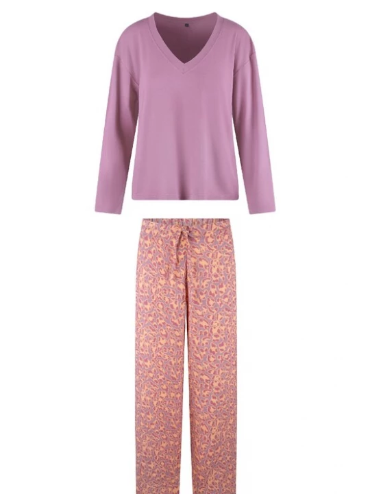 Foto van product LingaDore Pyjama lichtlila / oranje