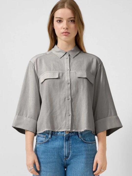 Foto van product Linnen blouse QS beżowy