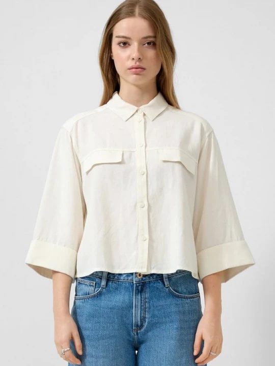 Foto van product Linnen blouse QS crème