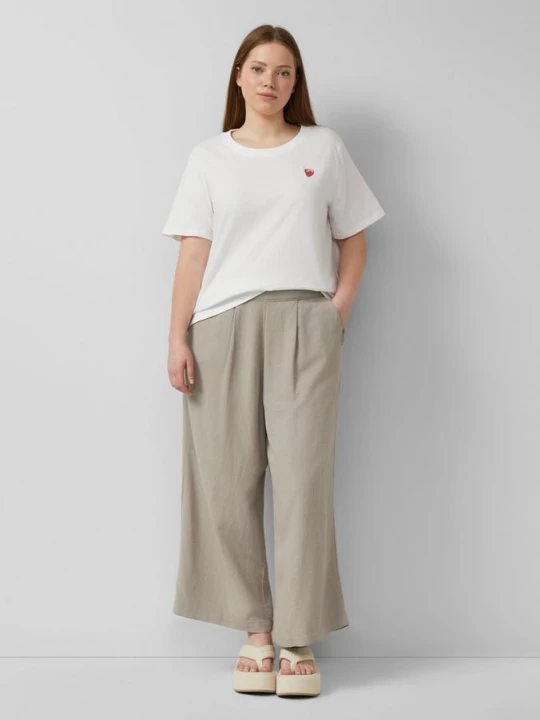 Foto van product Linnen mix broek QS bruin
