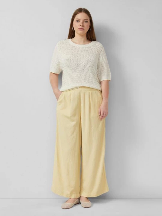Foto van product Linnen mix broek QS geel