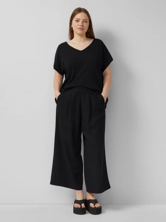 Foto van product Linnen mix broek QS zwart