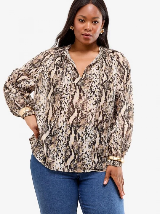 Foto van product Lipsy Blouse beige / zwart