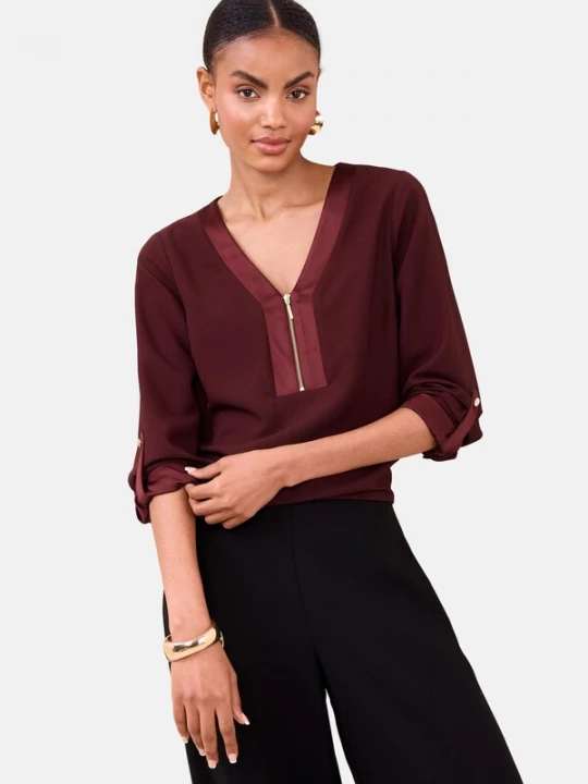 Foto van product Lipsy Blouse bourgogne / kersrood