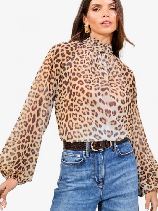 Foto van product Lipsy Blouse bruin / cappuccino