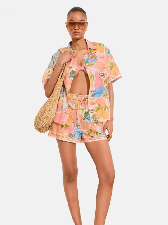 Foto van product Lipsy Blouse geel / olijfgroen / oranje / abrikoos