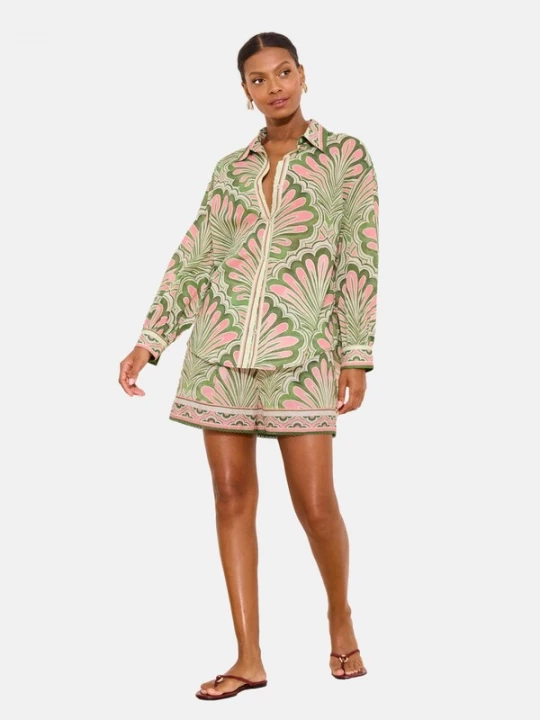 Foto van product Lipsy Blouse lichtgroen / rosa