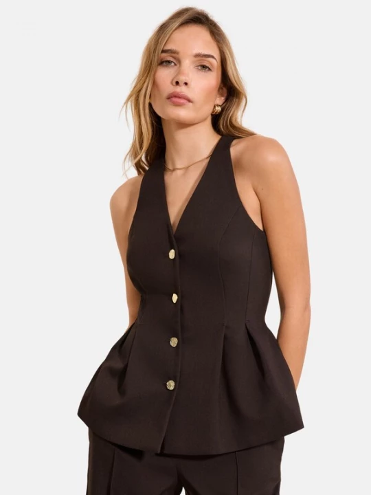 Foto van product Lipsy Bodywarmer chocoladebruin