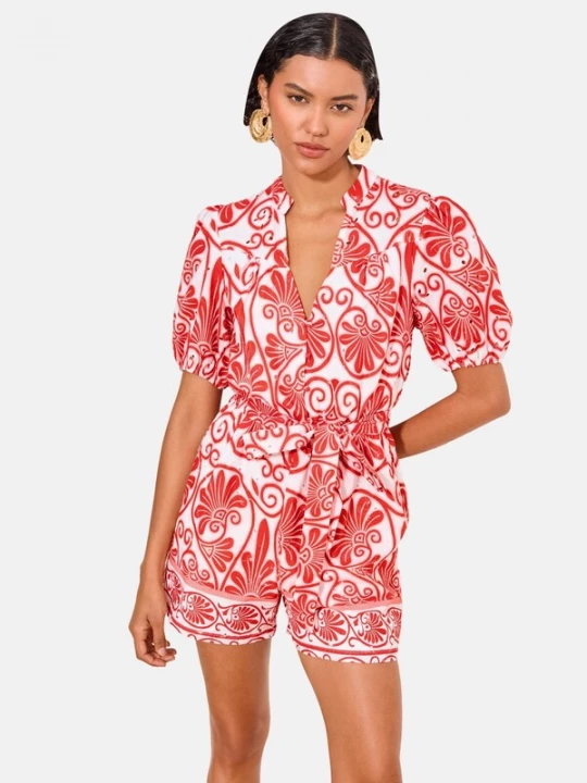 Foto van product Lipsy Jumpsuit rood / wit