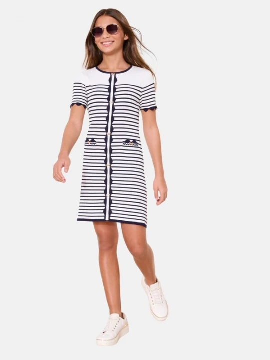 Foto van product Lipsy Jurk navy / wit