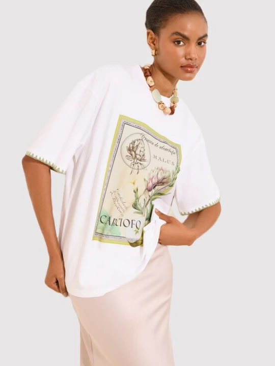Foto van product Lipsy Oversized shirt kaki / olijfgroen / orchidee / wit