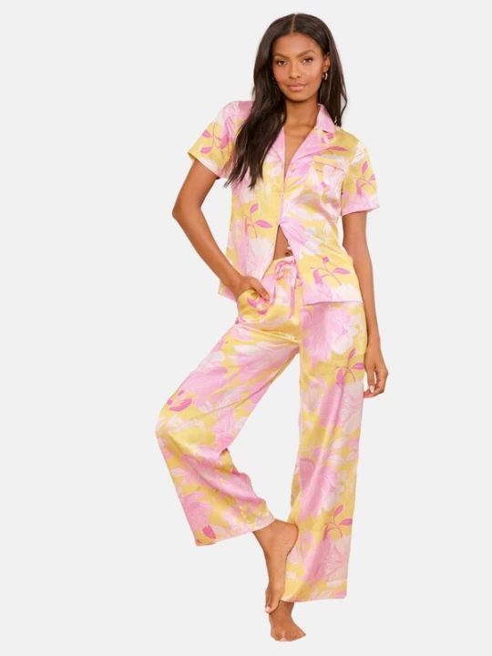 Foto van product Lipsy Pyjama geel / pink / rosé