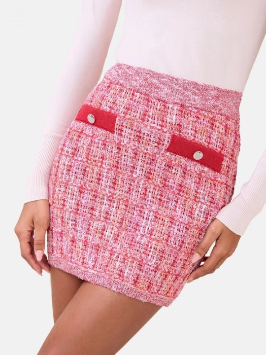 Foto van product Lipsy Rok pink / rosa / knalrood / wit