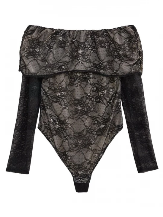 Foto van product Lipsy Shirt body grijs / zwart