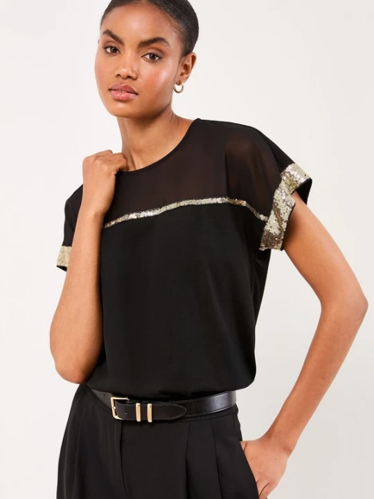 Foto van product Lipsy Shirt goud / zwart