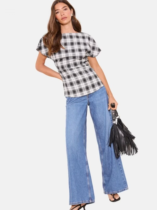 Foto van product Lipsy Shirt grijs / zwart / wit