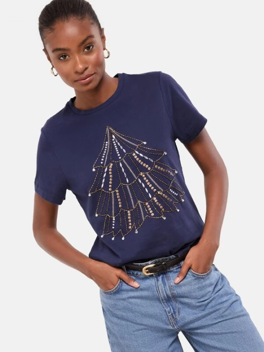 Foto van product Lipsy Shirt marine / goud / antraciet / zilver