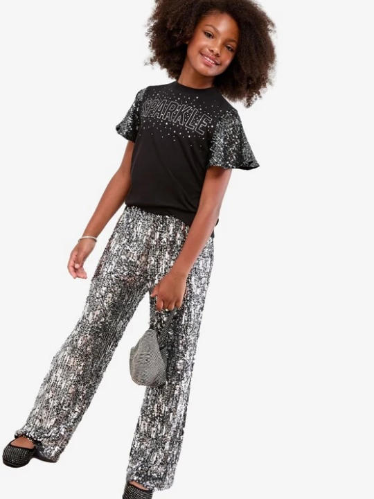 Foto van product Lipsy Shirt zwart / zilver