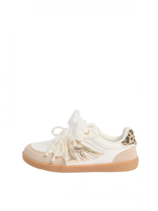 Foto van product Lipsy Sneakers donkerbeige / goud / zwart / wit