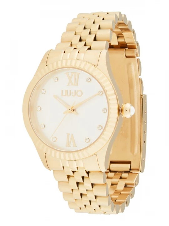 Foto van product Liu Jo Analoog horloge 'Tiny' goud / transparant / parelwit
