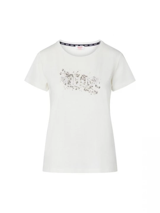 Foto van product Liu Jo Shirt donkerbeige / wit