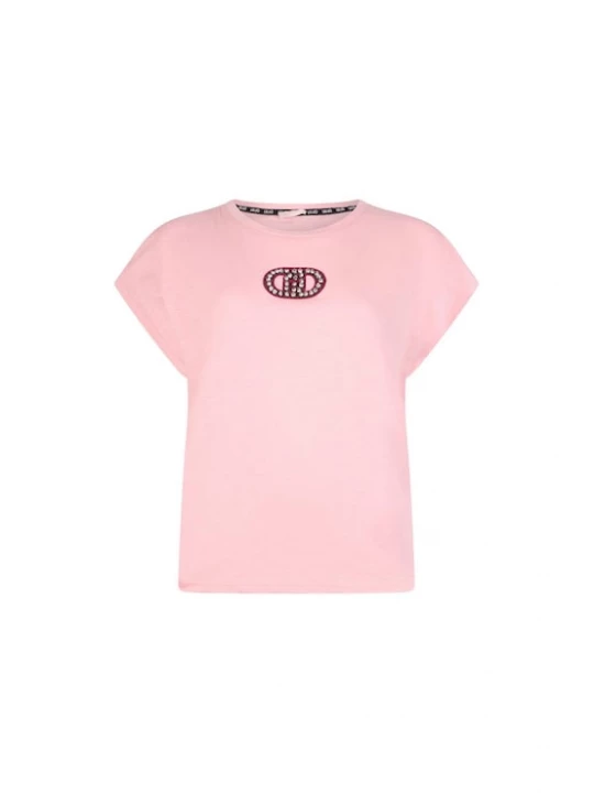Foto van product Liu Jo Shirt donkerroze / roze gemêleerd / transparant