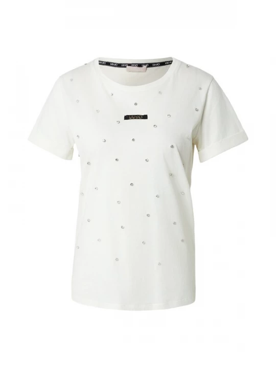 Foto van product Liu Jo Shirt 'ECS' zwart / zilver / wit