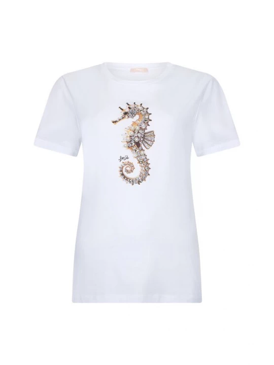 Foto van product Liu Jo Shirt goud / antraciet / transparant / wit