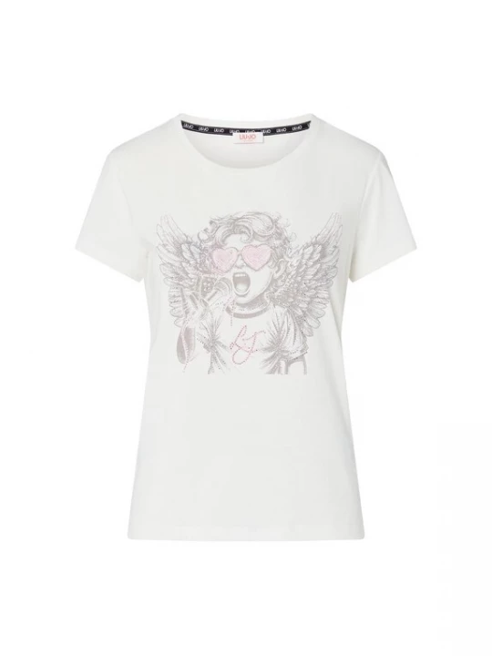 Foto van product Liu Jo Shirt lichtgrijs / wit