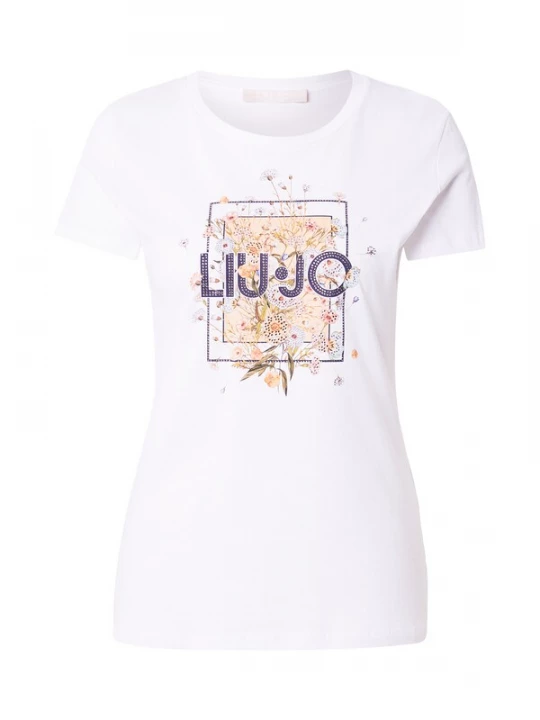 Foto van product Liu Jo Shirt lichtoranje / zwart / wit