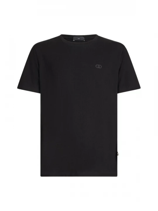 Foto van product Liu Jo Shirt 'LIU JO UOMO T-SHIRT BASICCONTRA T-SHIRT' zwart