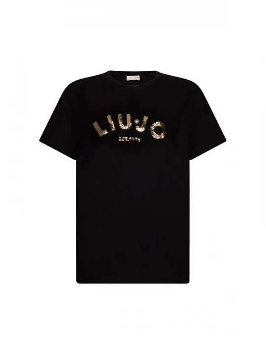 Foto van product Liu Jo Shirt 'LiuJoBetter' goud / zwart