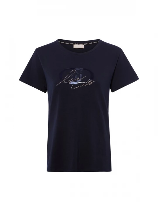 Foto van product Liu Jo Shirt marine / blauw gemêleerd / transparant