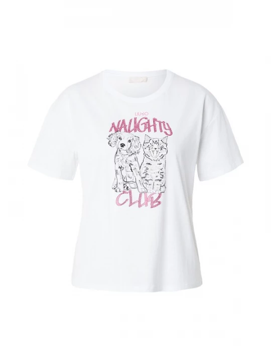 Foto van product Liu Jo Shirt pink / zwart / wit