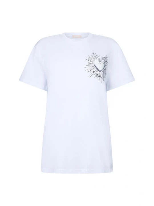 Foto van product Liu Jo Shirt royal blue / koningsblauw / zwart / wit