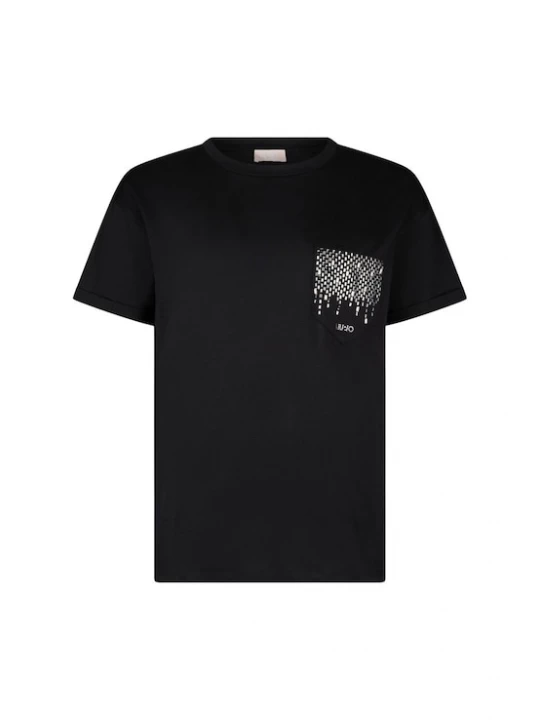 Foto van product Liu Jo Shirt zwart / zilver