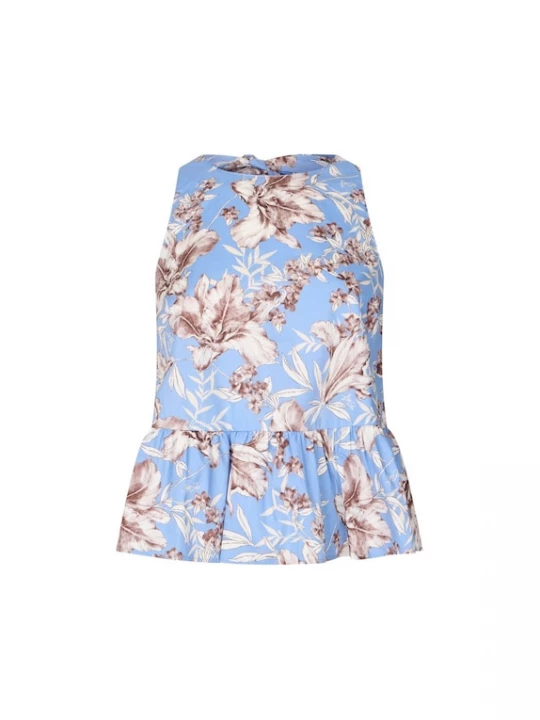 Foto van product Liu Jo Top beige / lichtblauw / wit
