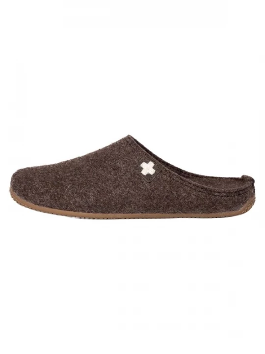 Foto van product Living Kitzbühel Huisschoenen 'Filz - Schweizer Kreuz' bruin
