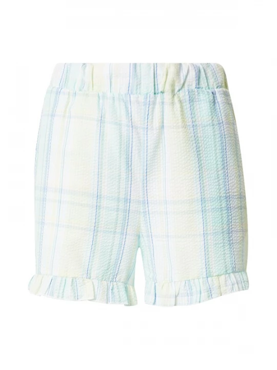 Foto van product LMTD Broek 'EMILY' geel / mintgroen / wit